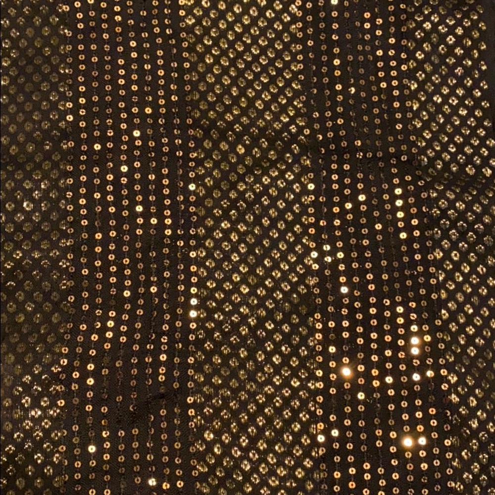 Scarf - Charming Charlie black & gold infinity
